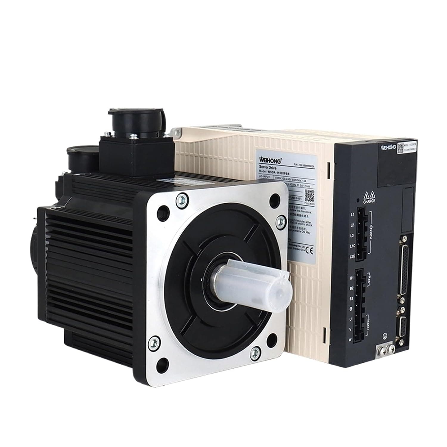 1.5KW Servo Motor Driver Kits 6N.m 220V 6A 2500rpm AC Servo Motor Driver Without Brake for CNC Router