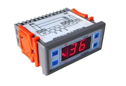 GUMMMY Embedded Digital Temperature Controller 12V 24V 220V Cabinet Cold Storage Thermostat Temperature Controller Temperature Control (Size : 12V)