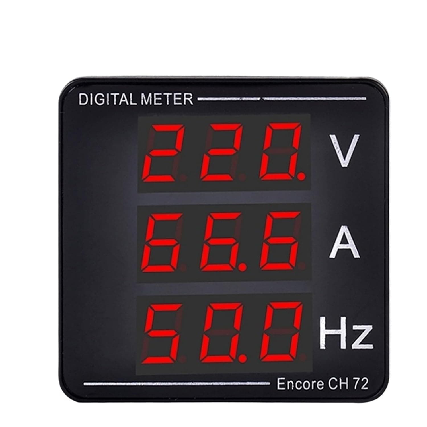 AC1-120A 50-500V Ammeter+Voltmeter+Frequency Meter Combination Digital Display Current and Voltage CH-72 1Pcs