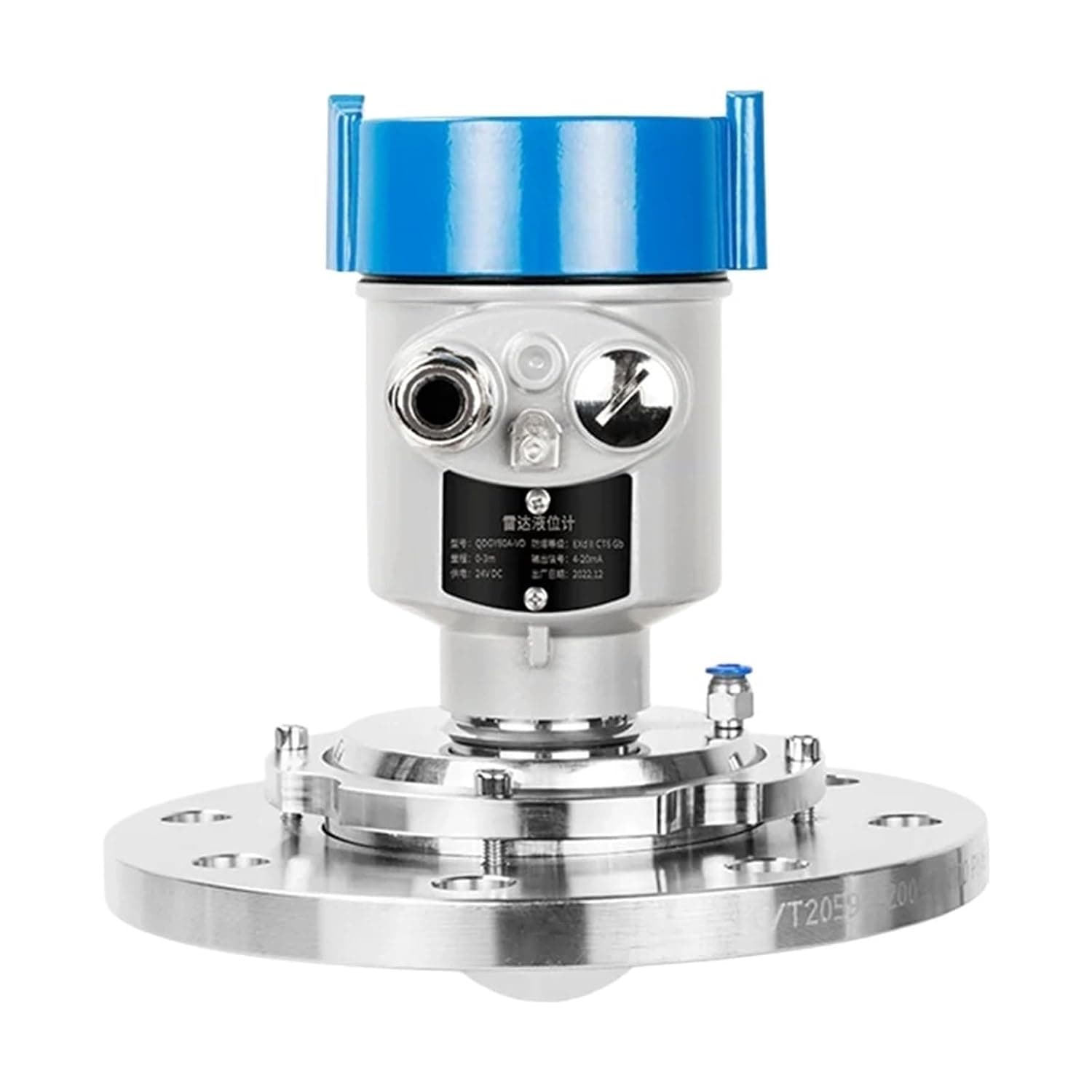 Radar Level Sensor 0-10m 0-5m DC24V with 4-20mA Hart DN80 Radar Level Meter for Water Liquid Oil Tank Level Measuring Tool