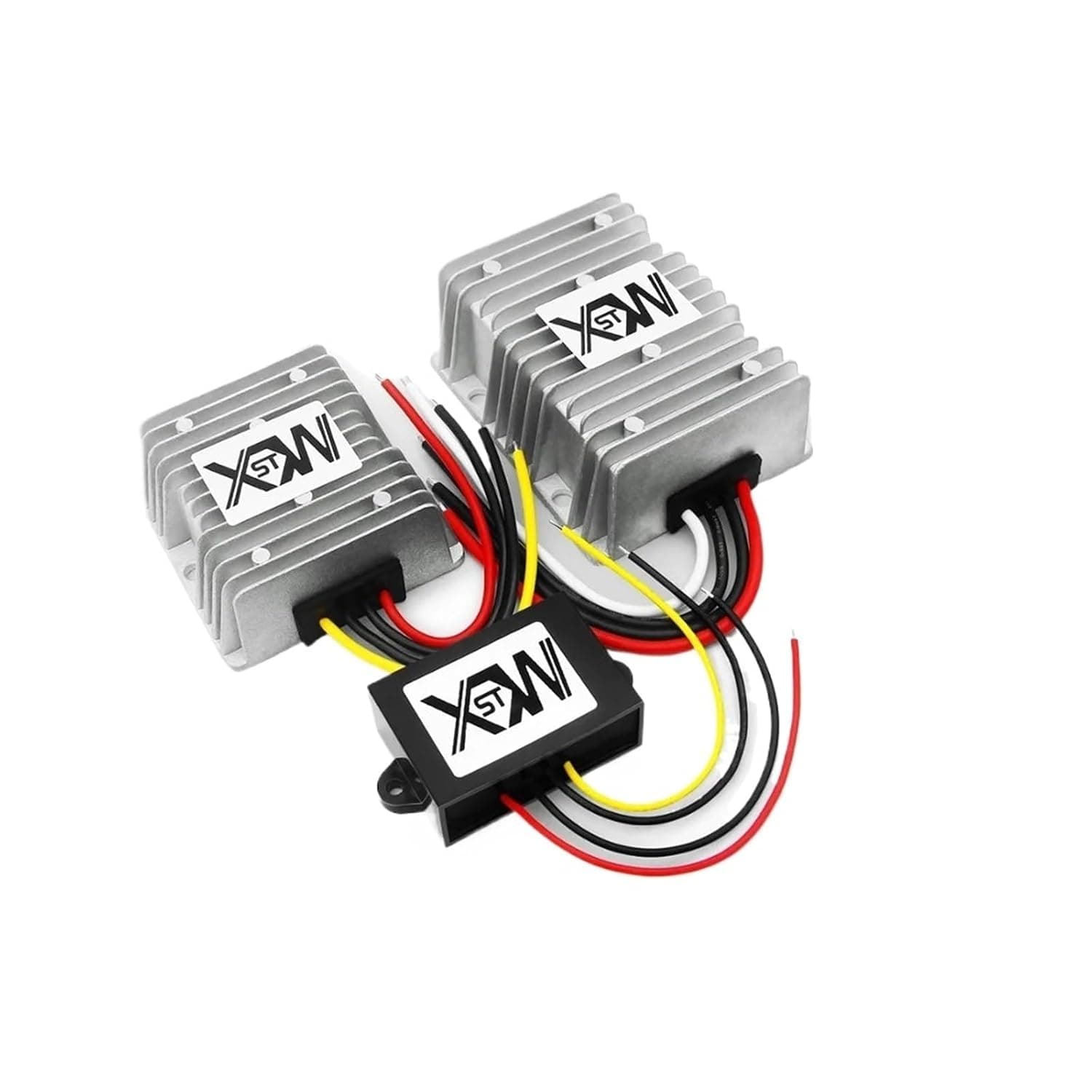 9-36V 12V 24V to 12 Volts Voltage Regulator DC DC Boost Buck Converter Car Power Supply 1A to 30A Step Up Down Converter(5A Aluminum,9-36V-12V)