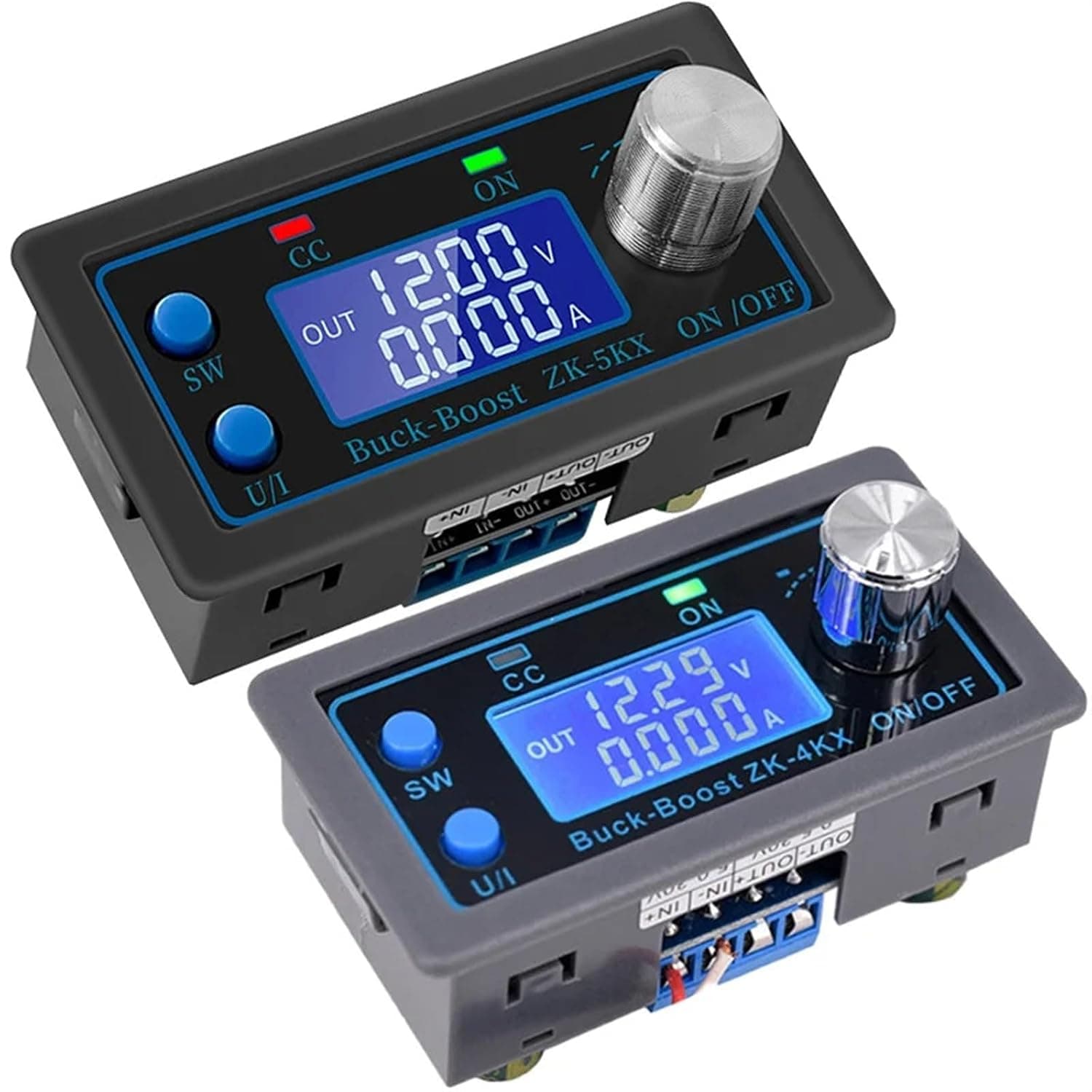 1PCS Boost Converter CC CV 0.6-36V 4/5A 5V 6V 12V 24V 35-50W/80W Power Module Adjustable Regulated Laboratory Power Supply(ZK-5KX)
