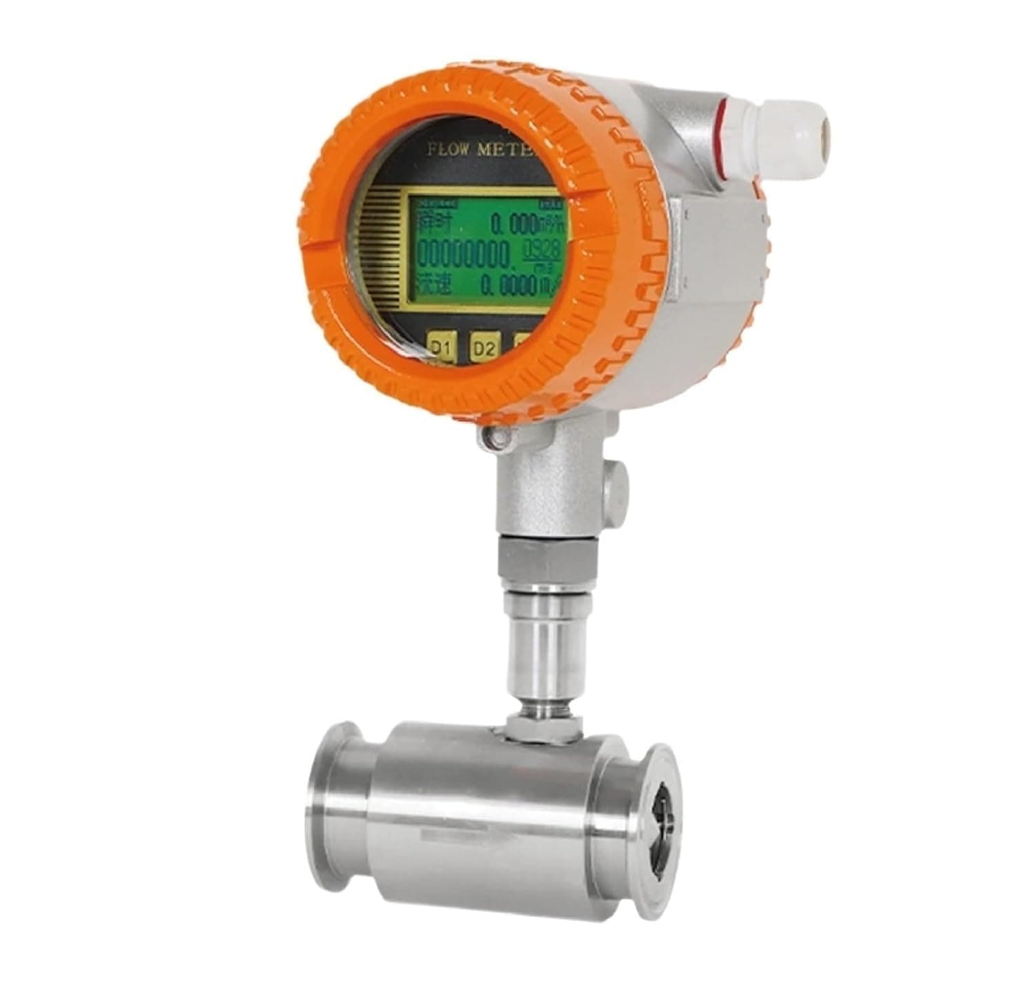 Digital Flow Meter Liquid Sensor 4-20mA Stainless(DN20)