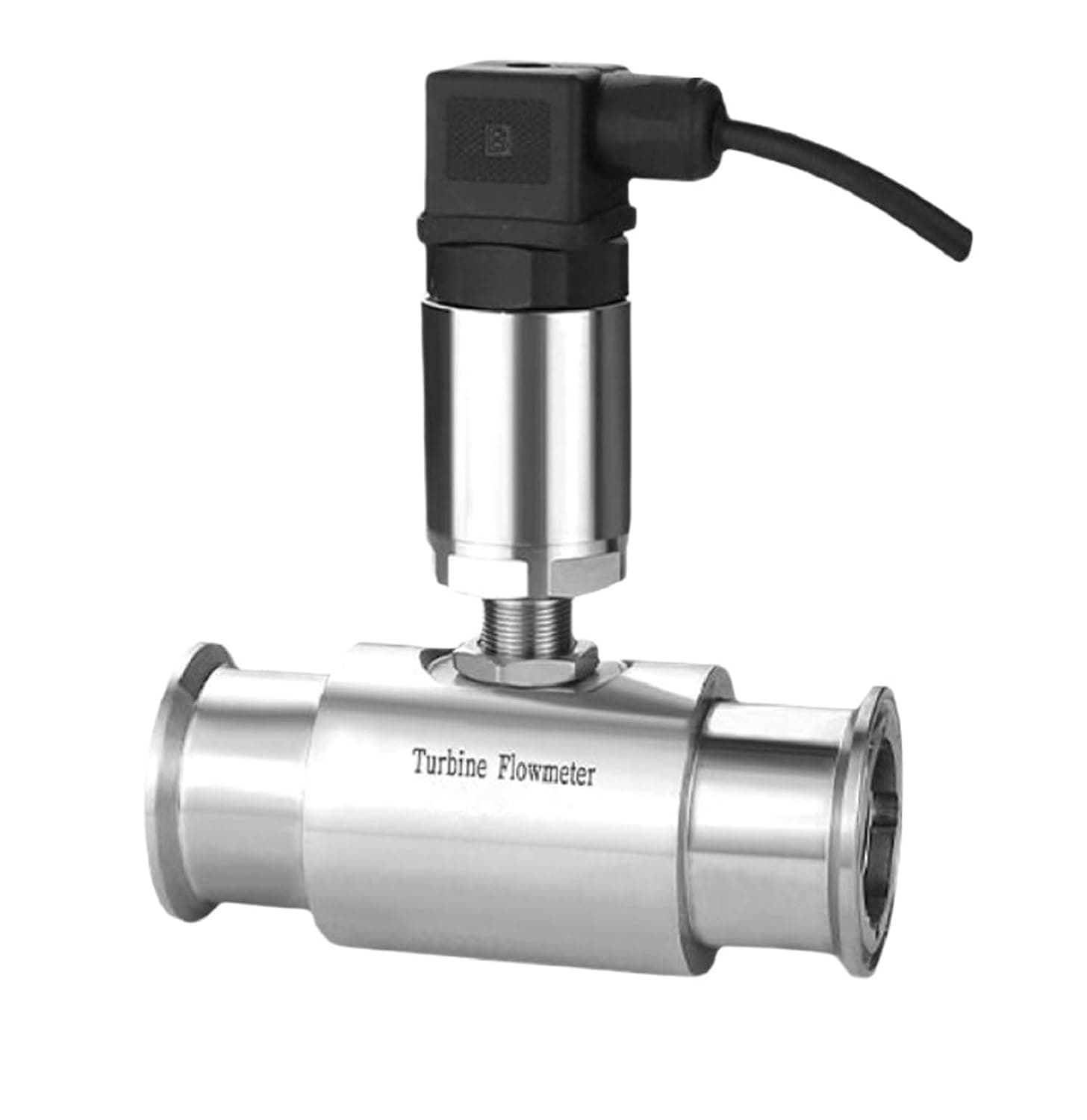 304 Stainless Steel Turbine Flow Meter Liquid Flow Sensor Inline Pipeline Water Flow Transmitter 4-20mA Output