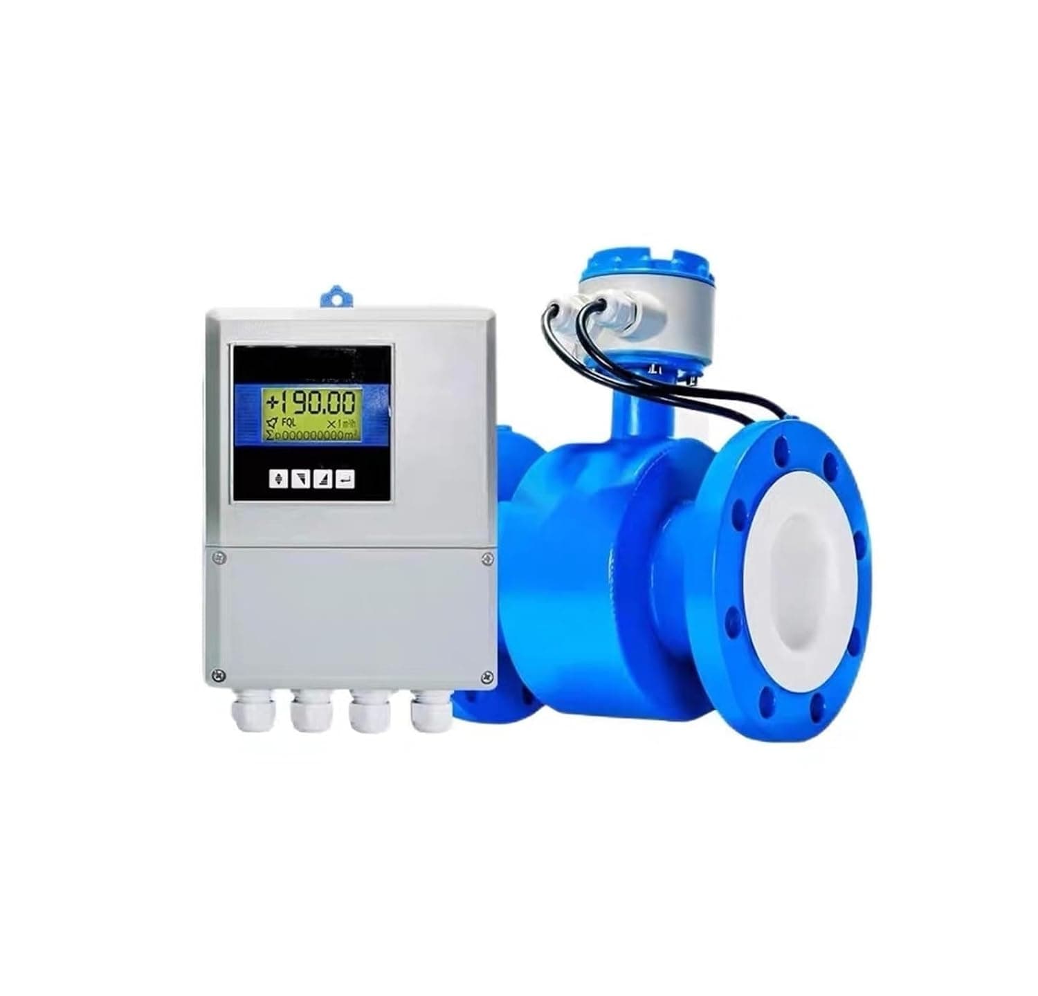 Split electromagnetic flowmeter Liquid Pipeline Sensor Digital Display DN50(DN65 4-20mA+RS485 220V/24V)